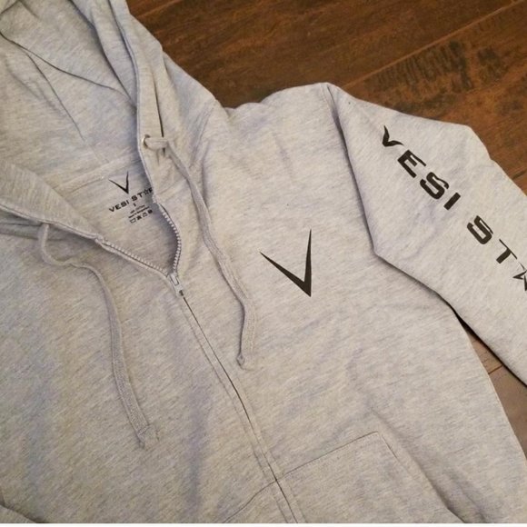 Vesi Star Cotton Hoodie, Zipper, Front Pockets - Picture 4 of 5